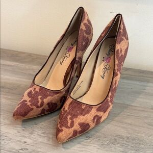 Penny loves Kenny Ops Faux Fur Animal Print Stilettos